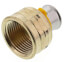 1/2" PEX Press x 3/4" Female Adapter w/ Attached Sleeve (Zero Lead Bronze)