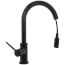 Trinsic Single Handle Pull-Down Kitchen Faucet (Matte Black), 9159-BL-DST