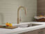 Trinsic Single Handle Pull-Down Kitchen Faucet (Champagne Bronze), 9159-CZ-DST