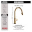 Trinsic Single Handle Pull-Down Kitchen Faucet w/ Touch2O Technology (Champagne Bronze), 9159T-CZ-DST