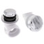 Innovator 917 Schedule 40 Foot Actuated Drain Tee Half Kit (Chrome Plated)
