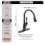 Leland Single Handle Pull-Down Kitchen Faucet w/ Touch2O and ShieldSpray (Venetian Bronze), 9178T-RB-DST
