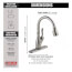 Leland Single Handle Pull-Down Kitchen Faucet w/ Touch2O and ShieldSpray (Spotshield Stainless)