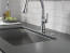 Coranto Single Handle Pull Down Kitchen Faucet (Arctic Stainless), 9179-AR-DST