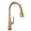 Emmeline Single Handle Pull Down Kitchen Faucet w/ Touch2O (Lumicoat Champagne Bronze), 9182T-CZ-PR-DST