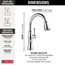 Cassidy Single Handle Pulldown Kitchen Faucet, 1.8 GPM (Lumicoat Chrome), 9197-PR-DST