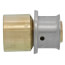 1/2" PEX Press Copper Pipe Adapter w/ Attached Sleeve (Lead Free Bronze)