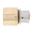 1/2" PEX Press x 3/4" Copper Pipe Adapter w/ Attached Sleeve (Lead Free Bronze)