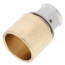 1/2" PEX Press x 3/4" Copper Pipe Adapter w/ Attached Sleeve (Lead Free Bronze)