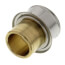 3/4" PEX Press x 1/2" Copper Pipe Adapter w/ Attached Sleeve (Lead Free Bronze)