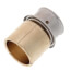 3/4" PEX Press Copper Pipe Adapter w/ Attached Sleeve (Lead Free Bronze)