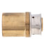 3/4" PEX Press x 1" Copper Pipe Adapter w/ Attached Sleeve (Lead Free Bronze)