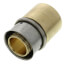 1" PEX Press Copper Pipe Adapter w/ Attached Sleeve (Lead Free Bronze)