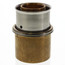 1-1/4" PEX Press Copper Pipe Adapter w/ Attached Sleeve (Lead Free Bronze)