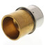 1-1/4" PEX Press Copper Pipe Adapter w/ Attached Sleeve (Lead Free Bronze)