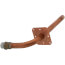 1/2" PEX Press Copper Stub Ell, 3-1/2" x 8" w/ Wall Plate (Lead Free)