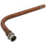 1/2" PEX Press Copper Stub Ell, 3-1/2" x 8" (Lead Free)