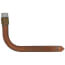 3/4" PEX Press Copper Stub Ell, 3-1/2" x 8" (Lead Free)