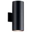 Cylinder 15" 2 Light Wall Light (Black)