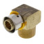 1/2" PEX Press x 1/2" Male 90° Elbow w/ Attached Sleeve (Zero Lead Bronze)