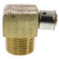 1/2" PEX Press x 3/4" Male 90° Elbow w/ Attached Sleeve (Zero Lead Bronze)