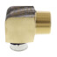 3/4" PEX Press x 1" Male 90° Elbow w/ Attached Sleeve (Zero Lead Bronze)