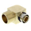 3/4" PEX Press x 1" Male 90° Elbow w/ Attached Sleeve (Zero Lead Bronze)
