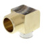 3/4" PEX Press x 1" Male 90° Elbow w/ Attached Sleeve (Zero Lead Bronze)