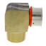 1" PEX Press x 1" Male 90° Elbow w/ Attached Sleeve (Lead Free)