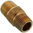 1/4" MIP Barstock Hex Brass Nipple (Lead Free)