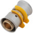 1/2" PEX Press Coupling w/ Attached Sleeve (Zero Lead Bronze)