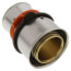1" x 1-1/4" PEX Press Coupling w/ Attached Sleeve (Zero Lead Bronze)