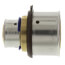 3/4" x 1-1/4" PEX Press Coupling w/ Attached Sleeve (Zero Lead Bronze)
