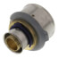 3/4" x 1-1/2" PEX Press Coupling w/ Attached Sleeve (Zero Lead Bronze)