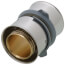 1-1/2" PEX Press Coupling w/ Attached Sleeve (Zero Lead Bronze)