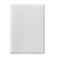 21" Structured Media Flush Mount Cover, Metal (White)