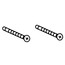 Commercial Chrome Torx Head Screws for Posi-Temp and Moentrol Escutcheons (Bag of 2), 93455