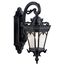 Tournai 18" 1 Light Outdoor Wall Light w/ Clear Seeded Glass (Textured (Black)