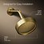 Purist Single-Function Showerhead, 2.5 GPM (Moderne Brass)