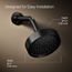 Purist Single-Function Showerhead, 2.5 GPM (Matte Black)
