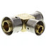 Zero Lead Bronze 1/2" x 3/8" x 3/8" PEX Press Reducing Tee w/ Attached Sleeve