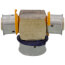 1/2" x 1/2" x 3/4" PEX Press Reducing Tee w/ Attached Sleeve (Zero Lead Bronze)