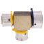 3/4" x 1/2" x 1/2" PEX Press Reducing Tee w/ Attached Sleeve (Zero Lead Bronze)