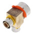 1" x 1/2" x 1/2" PEX Press Reducing Tee w/ Attached Sleeve (Zero Lead Bronze)
