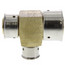 1" x 3/4" x 1/2" PEX Press Reducing Tee w/ Attached Sleeve (Zero Lead Bronze)