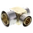 1-1/4" x 1" x 1" PEX Press Reducing Tee w/ Attached Sleeve (Zero Lead Bronze)