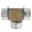 1-1/2" PEX Press Tee w/ Attached Sleeve (Zero Lead Bronze)