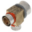 1-1/2" x 1" x 1" PEX Press Reducing Tee w/ Attached Sleeve (Zero Lead Bronze)