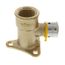 1/2" PEX Press x 1/2" Female Drop Ear Elbow w/ Attached Sleeve (Zero Lead Bronze)