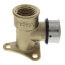3/4" PEX Press x 1/2" Female Drop Ear Elbow w/ Attached Sleeve (Zero Lead Bronze)